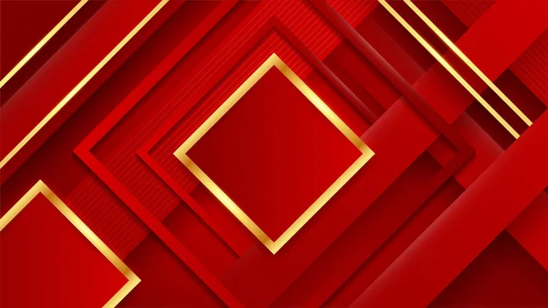 stock vector Abstract luxury red and gold background. Vector illustration abstract graphic design banner pattern presentation background web template.