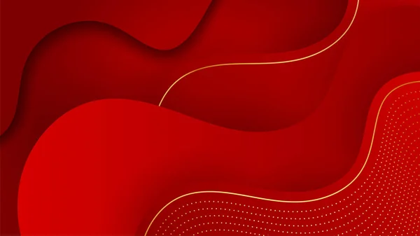 stock vector Abstract luxury red and gold background. Vector illustration abstract graphic design banner pattern presentation background web template.