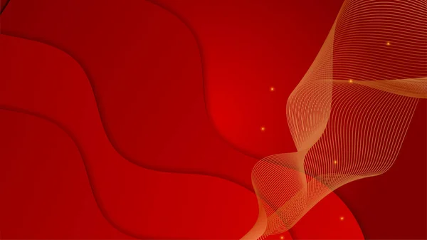 Абстрактный Роскошный Красный Золотой Фон Векторная Иллюстрация Абстрактный Графический Дизайн — стоковый вектор
