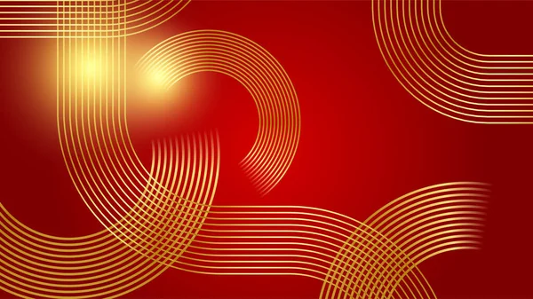 stock vector Abstract red and gold soft background