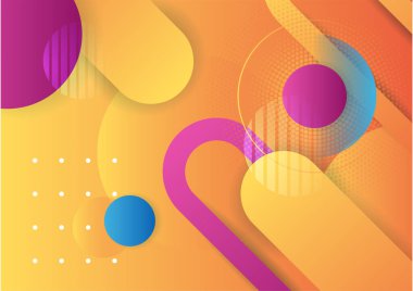 Soyut renkli geometrik şekiller arka plan