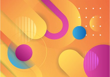 Soyut renkli geometrik şekiller arka plan