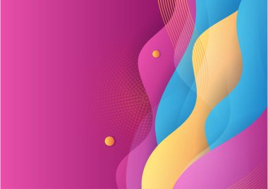 Soyut renkli geometrik şekiller arka plan