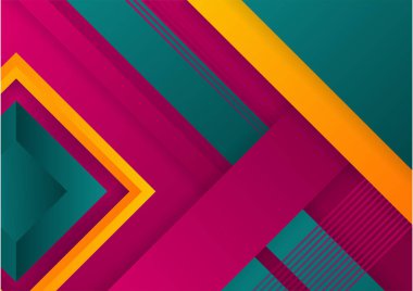 Soyut renkli geometrik şekiller arka plan