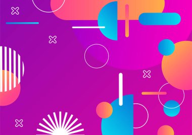 Soyut renkli geometrik şekiller arka plan