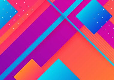 Soyut renkli geometrik şekiller arka plan