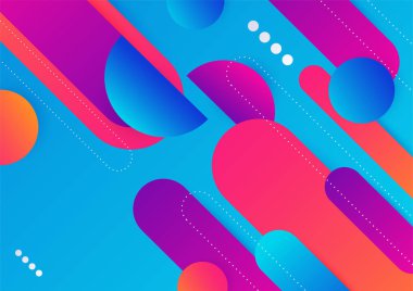 Soyut renkli geometrik şekiller arka plan