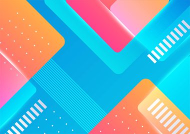 Soyut renkli geometrik şekiller arka plan