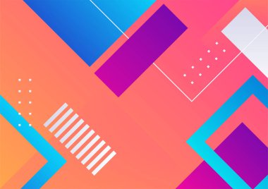 Soyut renkli geometrik şekiller arka plan