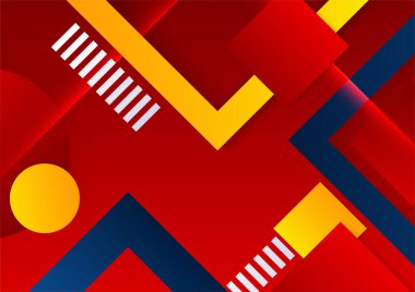 Soyut renkli geometrik şekiller arka plan