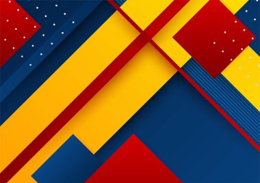 Soyut renkli geometrik şekiller arka plan