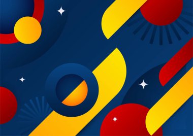 Soyut renkli geometrik şekiller arka plan