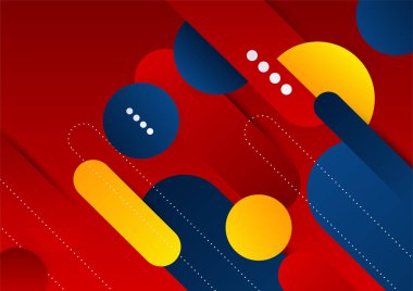 Soyut renkli geometrik şekiller arka plan