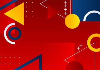 Soyut renkli geometrik şekiller arka plan