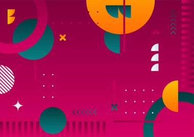 Soyut renkli geometrik şekiller arka plan