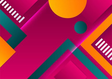 Soyut renkli geometrik şekiller arka plan