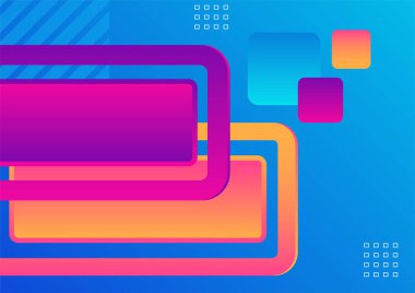 Soyut renkli geometrik şekiller arka plan