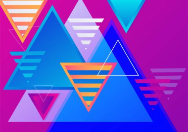 Soyut renkli geometrik şekiller arka plan