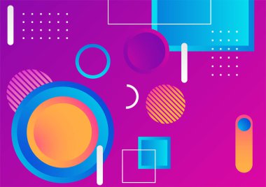 Soyut renkli geometrik şekiller arka plan