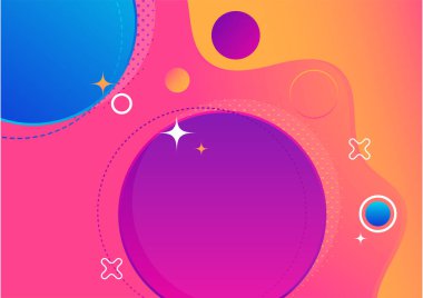 Soyut renkli geometrik şekiller arka plan