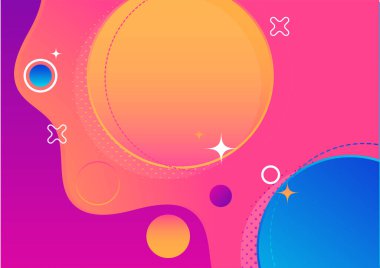 Soyut renkli geometrik şekiller arka plan