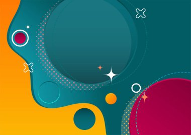 Soyut renkli geometrik şekiller arka plan