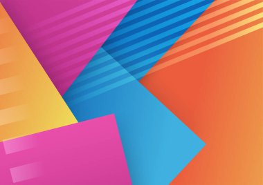 Soyut renkli geometrik şekiller arka plan