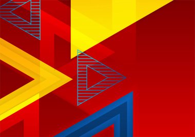 Soyut renkli geometrik şekiller arka plan