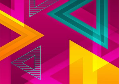 Soyut renkli geometrik şekiller arka plan