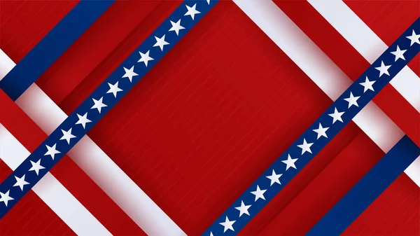 Липня Тлі Дня Незалежності Сша Американським Національним Прапором Універсальний Американський — стоковий вектор