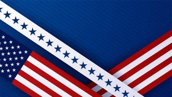 Днем Независимости Сша Июля Фоне Американского Государственного Флага Универсальное Американское — стоковый вектор
