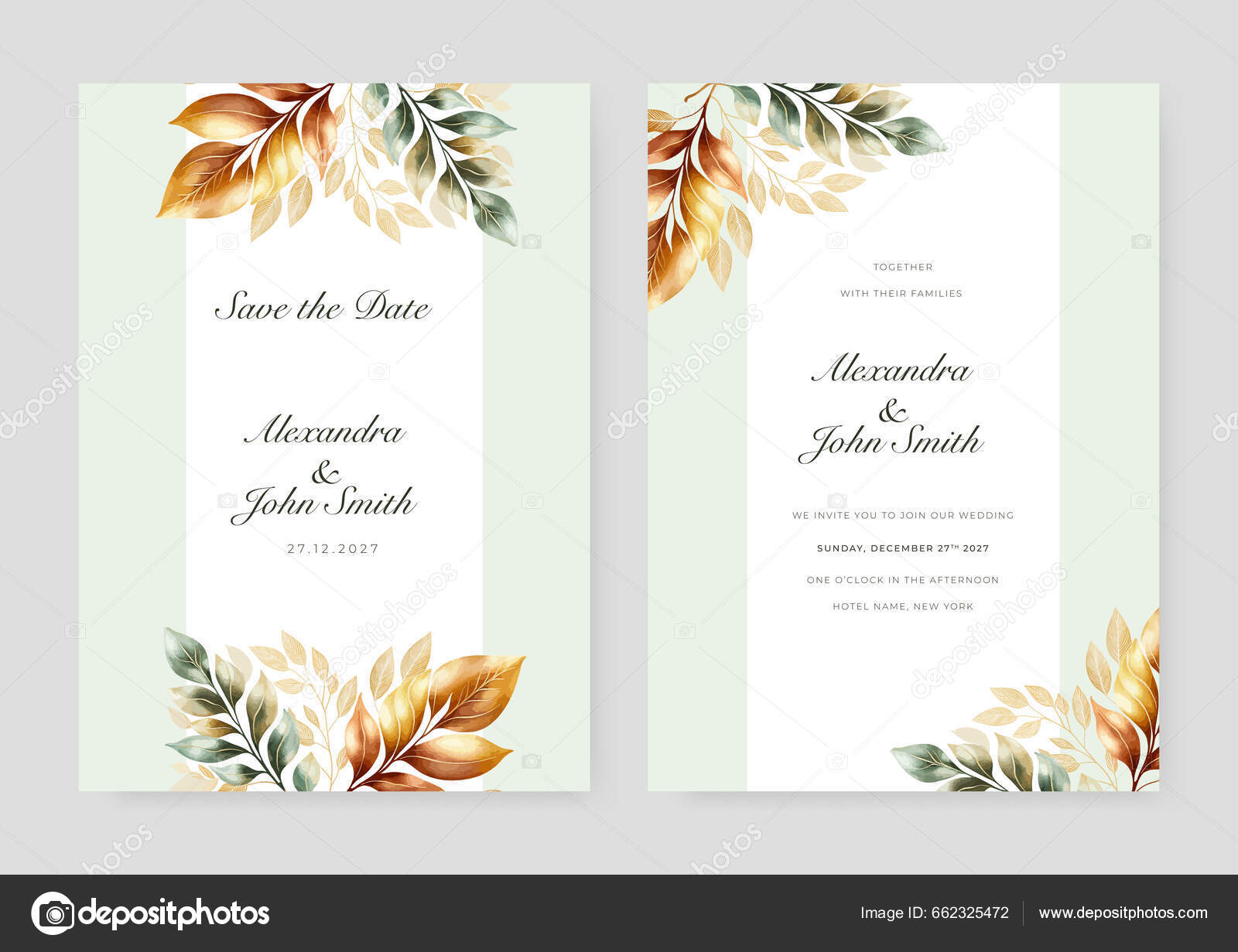 Fondo Tarjeta Invitación Boda Lujo Con Flores Arte Línea Dorada Vector de  stock #662325472 de ©salmanalfa, image size:1600x1231