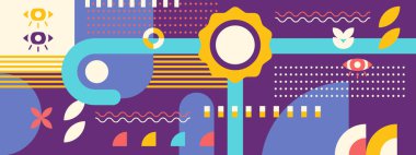 Geometrik eski model arkaplan tasarımı