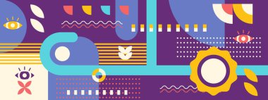 vektör geometrik eski vintage biçim arkaplan tasarımı