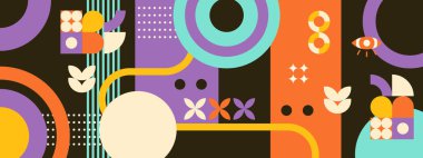 Geometrik eski model arkaplan tasarımı