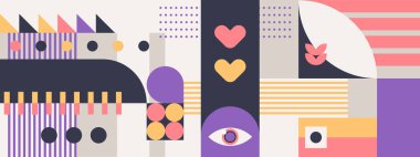 vektör geometrik eski vintage biçim arkaplan tasarımı