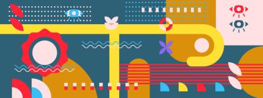 Geometrik eski model arkaplan tasarımı