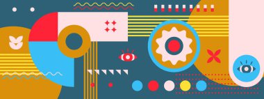 vektör geometrik eski vintage biçim arkaplan tasarımı