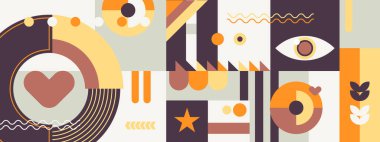 vektör geometrik eski vintage biçim arkaplan tasarımı