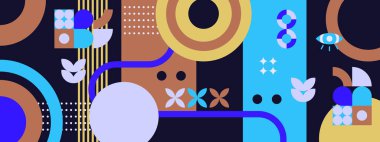 vektör geometrik eski vintage biçim arkaplan tasarımı