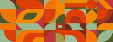 Renkli mavi, turuncu eğimli, her köşede bir boşluk olan klasik şablon. İş veya kurumsal sunum için modern beyaz geometrik arkaplan.