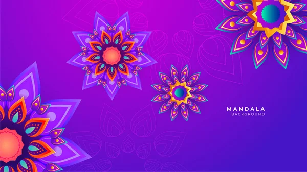Decoratieve Mandala Stijl Achtergrond — Stockvector