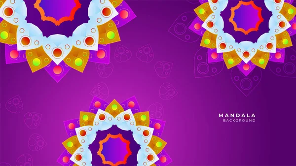 Festival Diwali Desain Liburan Dengan Potongan Kertas Gaya Rangoli India - Stok Vektor
