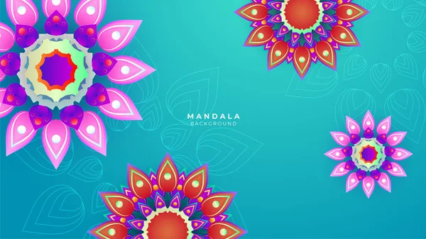Kunst Illustratie Happy Diwali Mooie Achtergrond Met Diwali Bloemenelementen Mandala — Stockvector