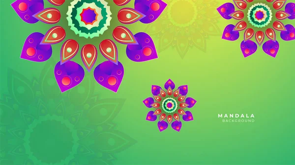 Mandala Decorativo Estilo Fondo — Vector de stock
