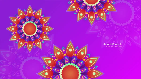 Abstrakt Bakgrund Med Färgglada Blomma Mandala Vintage Dekorativa Droppar Prydnad — Stock vektor