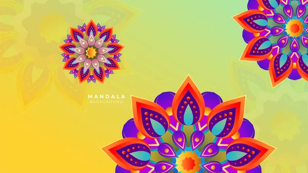 Mandala Décoratif Style Fond — Image vectorielle