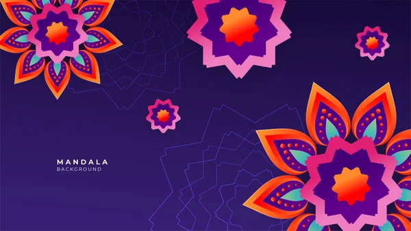 紙でディワリ祭休日のデザイン カット インド ランゴーリーと花のスタイルです 黄色の背景に紫 紫の色 ベクトル図 — ストックベクタ