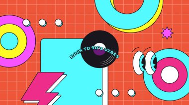 90 'ların pankart şablonuna geri dön