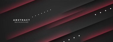 Soyut siyah ve kırmızı geometrik şekiller geometrik ışık çizgisi şekilli fütüristik konsept sunum arkaplanı